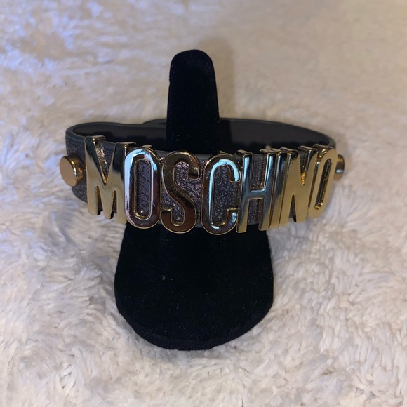 MOSCHINO adjustable leather bracelet - Picture 3 of 4